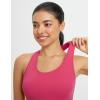 imagebaleaf Womens Racerback Workout Tank Tops Racer Back Yoga Gym Athletic Running Sleeveless Shirts CamisoleRose Red