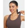 imagebaleaf Womens Racerback Workout Tank Tops Racer Back Yoga Gym Athletic Running Sleeveless Shirts CamisoleSeal Brown