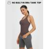 imagebaleaf Womens Racerback Workout Tank Tops Racer Back Yoga Gym Athletic Running Sleeveless Shirts CamisoleSeal Brown