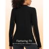imagebaleaf Womens Thermal Tops Winter Long Sleeve Shirts Warm Base Layer Running Gear Mock Neck Clothes WorkoutBlack