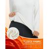 imagebaleaf Womens Thermal Tops Winter Long Sleeve Shirts Warm Base Layer Running Gear Mock Neck Clothes WorkoutWhite
