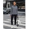 imagebaleaf Womens Thermal Turtleneck Tops Long Sleeve Shirts Ski Base Layer with Integrated Neck Face Mask ThumbholesDark Gray