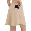 imagebaleaf Skorts for Woman 20quot Knee Length Golf Tennis Skirt High Waisted Long Athletic Casual Pockets UPF 50Khaki