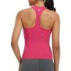 imagebaleaf Womens Racerback Workout Tank Tops Racer Back Yoga Gym Athletic Running Sleeveless Shirts CamisoleRose Red