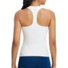 imagebaleaf Womens Racerback Workout Tank Tops Racer Back Yoga Gym Athletic Running Sleeveless Shirts CamisoleStar White