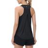 imagebaleaf Womens Workout Tops Racerback Sleeveless Running Athletic Tank Tops Quick Dry Shirts for Sports Gym ExerciseBlack