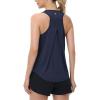 imagebaleaf Womens Workout Tops Racerback Sleeveless Running Athletic Tank Tops Quick Dry Shirts for Sports Gym ExerciseNavy Blue