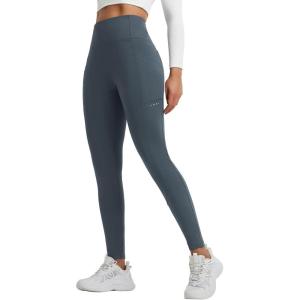imagebaleaf Womens Fleece Lined Leggings Thermal Winter Warm Pants High Waisted Cold Weather Tights with Cross PocketsDark Gray