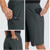 imagebaleaf Womens Hiking Long Shorts 9quot11quot Quick Dry Hiking Bermuda Cargo for Curvy Lightweight Knee Length Shorts Pockets11 Inch Grey