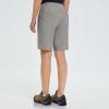 imagebaleaf Womens Hiking Long Shorts 9quot11quot Quick Dry Hiking Bermuda Cargo for Curvy Lightweight Knee Length Shorts Pockets9 Inch Grey