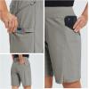 imagebaleaf Womens Hiking Long Shorts 9quot11quot Quick Dry Hiking Bermuda Cargo for Curvy Lightweight Knee Length Shorts Pockets9 Inch Grey