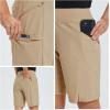 imagebaleaf Womens Hiking Long Shorts 9quot11quot Quick Dry Hiking Bermuda Cargo for Curvy Lightweight Knee Length Shorts Pockets9 Inch Khaki