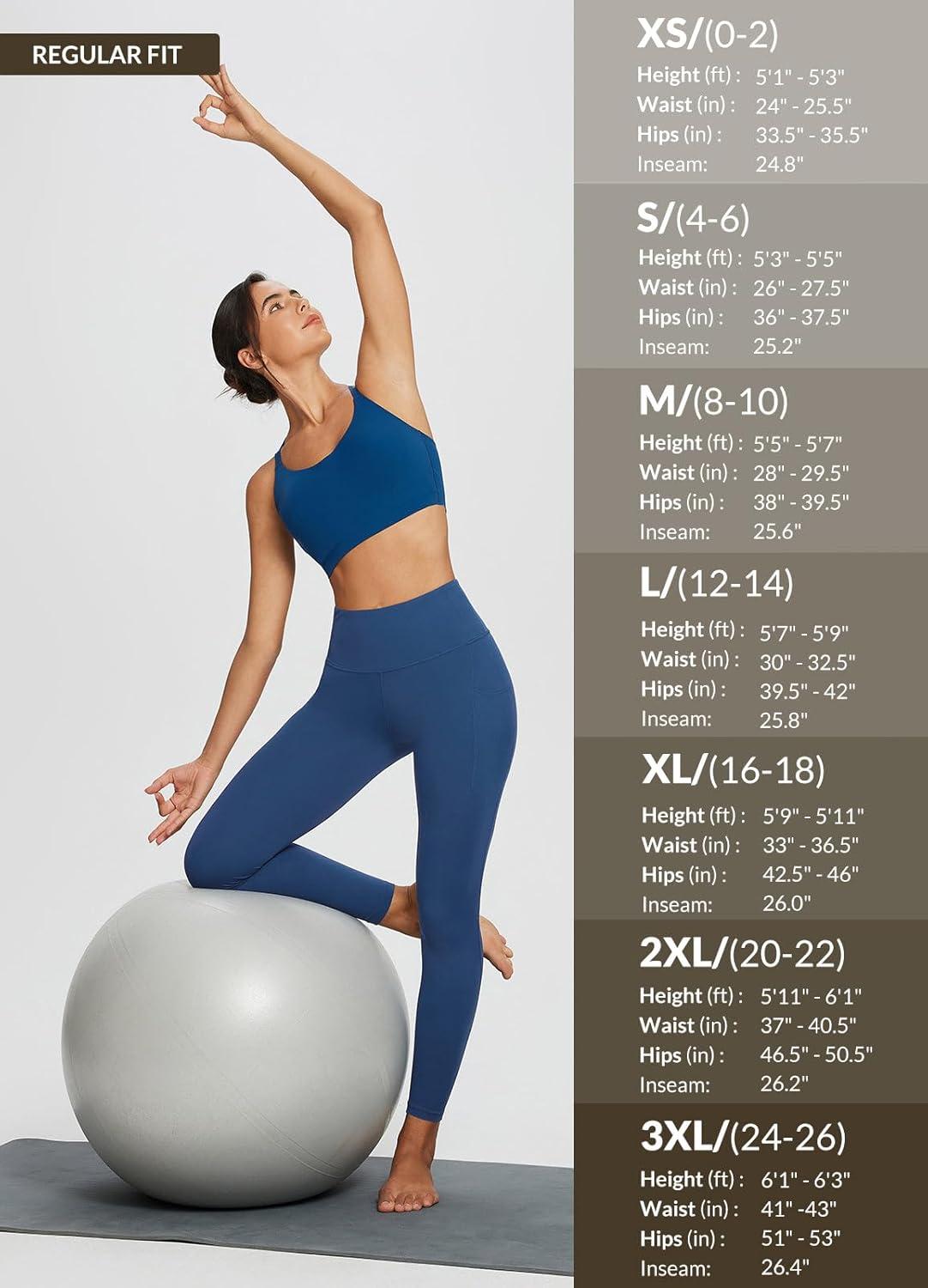 imagebaleaf 78 Workout Leggings with Pockets for Women High Waisted Tummy Control Plus Size Yoga Pants for Running Gym AthleticGibraltar Sea