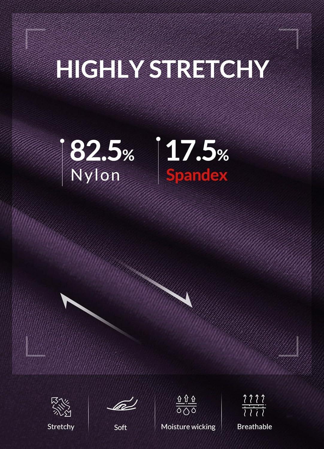 imagebaleaf 78 Workout Leggings with Pockets for Women High Waisted Tummy Control Plus Size Yoga Pants for Running Gym AthleticShadow Purple