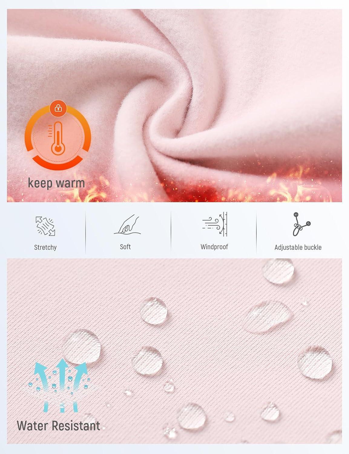 imagebaleaf Balaclava Ski Mask Winter Water Resistant Face Mask for Women Men Cold Weather Gear Skiing Snowboarding Neck GaiterPink