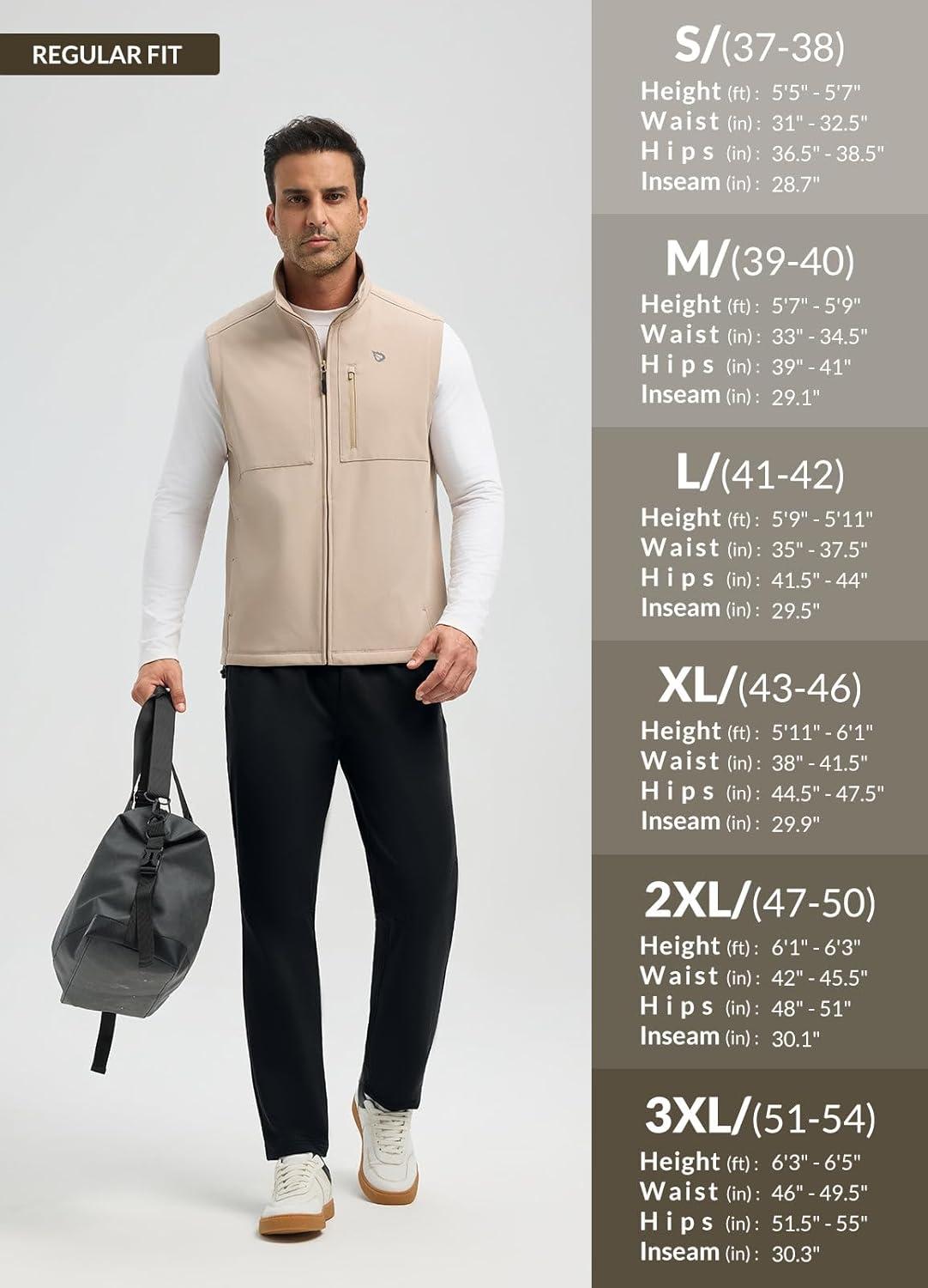 imagebaleaf Mens Fleece Lined Running Pants Winter Thermal Track Pants Zipper Pocket Water Resistant Athletic Workout HikingBlack Water Resistant