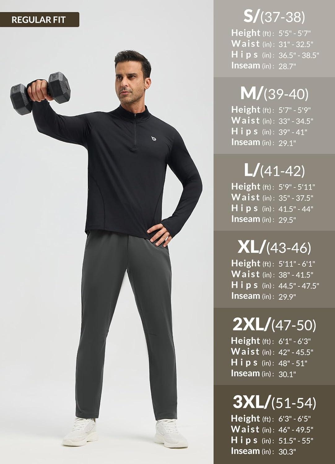 imagebaleaf Mens Fleece Lined Running Pants Winter Thermal Track Pants Zipper Pocket Water Resistant Athletic Workout HikingDark Gray Water Resistant