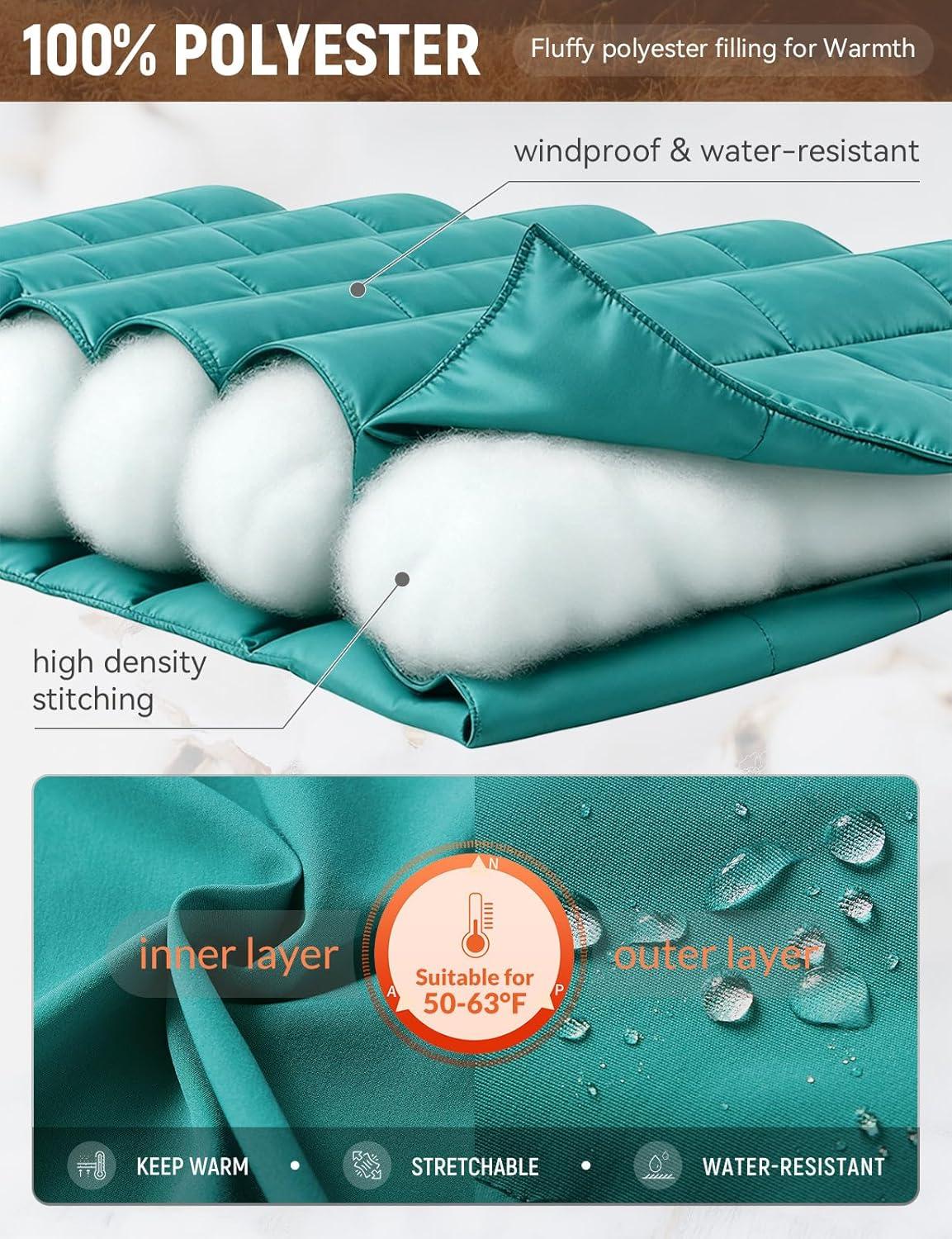 imagebaleaf Mens Puffer Vest Lightweight Warm Outerwear Zip Up Fleece Winter Sleeveless Pockets Jacket Hiking Golf RunningGreen