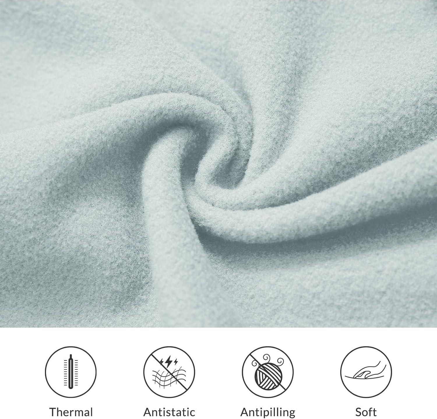 imagebaleaf Womens Fleece Dress Sweatshirt Long Tunic Quarter Zip Pullover Polar Winter Warm Thermal Dress with Pocket OutdoorLight Grey