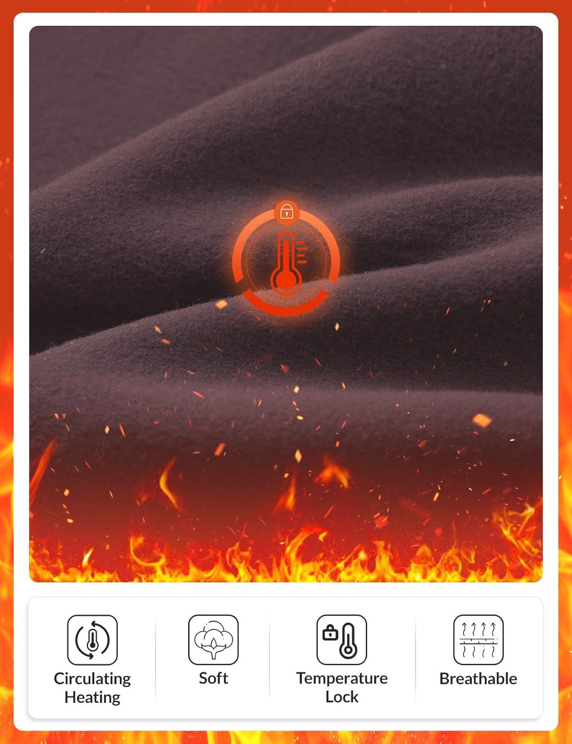 imagebaleaf Womens Fleece Lined Pants Winter Thermal Warm Hiking Yoga Pants with Zipper Pockets Bootcut High Waist Flare LeggingsDark Brown