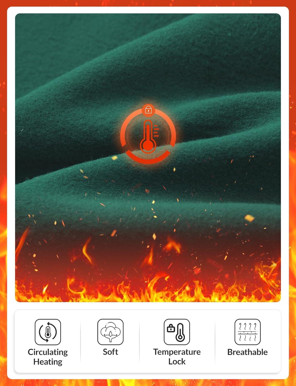 imagebaleaf Womens Fleece Lined Pants Winter Thermal Warm Hiking Yoga Pants with Zipper Pockets Bootcut High Waist Flare LeggingsDark Green