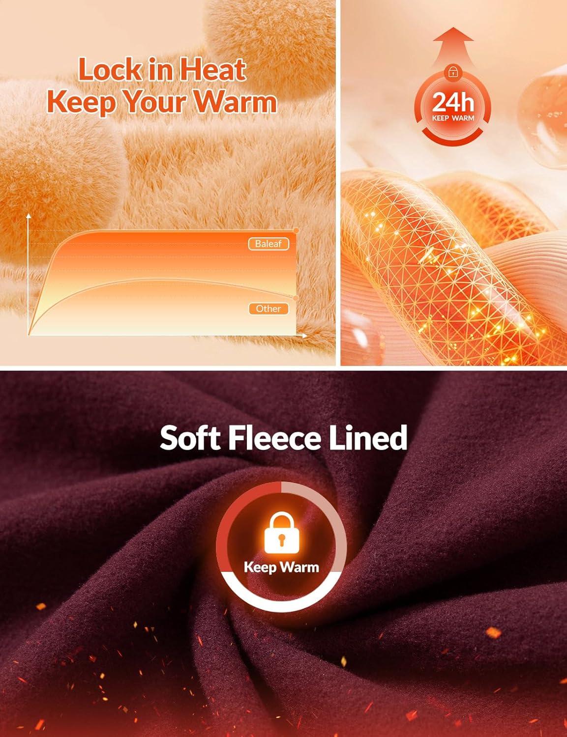 imagebaleaf Womens Fleece Lined Quarter Button Thermal Pullovers Long Sleeve Workout Shirts with Pockets Yoga Travel TopsWine Red