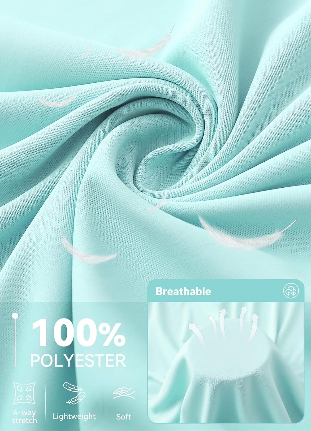 imagebaleaf Womens Sun Shirts UPF50 Long Sleeve Workout Tops Running Athletic Lightweight Quick DryLight Green