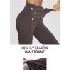 imagebaleaf 78 Workout Leggings with Pockets for Women High Waisted Tummy Control Plus Size Yoga Pants for Running Gym AthleticSeal Brown