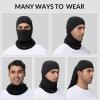 imagebaleaf Balaclava Ski Mask Winter Water Resistant Face Mask for Men Women Cold Weather Gear Skiing Snowboarding Neck GaiterBlack