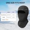 imagebaleaf Balaclava Ski Mask Winter Water Resistant Face Mask for Men Women Cold Weather Gear Skiing Snowboarding Neck GaiterBlack