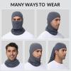 imagebaleaf Balaclava Ski Mask Winter Water Resistant Face Mask for Men Women Cold Weather Gear Skiing Snowboarding Neck GaiterGrey