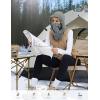 imagebaleaf Balaclava Ski Mask Winter Water Resistant Face Mask for Women Men Cold Weather Gear Skiing Snowboarding Neck GaiterGrey