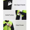 imagebaleaf Mens Cycling Jacket Puffer Lightweight Coat Windproof Warm Winter 5 Pockets Packable Running HikingYellowBlack