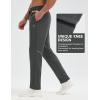 imagebaleaf Mens Fleece Lined Running Pants Winter Thermal Track Pants Zipper Pocket Water Resistant Athletic Workout HikingDark Gray Water Resistant