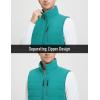 imagebaleaf Mens Puffer Vest Lightweight Warm Outerwear Zip Up Fleece Winter Sleeveless Pockets Jacket Hiking Golf RunningGreen