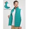 imagebaleaf Mens Puffer Vest Lightweight Warm Outerwear Zip Up Fleece Winter Sleeveless Pockets Jacket Hiking Golf RunningGreen