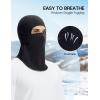 imagebaleaf Ski Mask Balaclava Face Mask Men Water Resistant Ski Mask for Women Cold Weather Snowboarding Gear Fleece Neck GaiterBlack