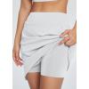 imagebaleaf Womens 18quot Golf Skorts Skirts Knee Length Athletic Tennis Skort Modest Long Casual with Pockets SoftWhite
