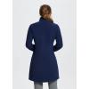 imagebaleaf Womens Fleece Dress Sweatshirt Long Tunic Quarter Zip Pullover Polar Winter Warm Thermal Dress with Pocket OutdoorNavy Blue