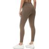imagebaleaf Womens Fleece Lined Leggings Water Resistant Thermal Winter Warm Tights High Waisted with Pockets Running GearPetite25brown