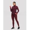 imagebaleaf Womens Fleece Lined Quarter Button Thermal Pullovers Long Sleeve Workout Shirts with Pockets Yoga Travel TopsWine Red