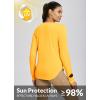 imagebaleaf Womens Sun Shirts UPF50 Long Sleeve Workout Tops Running Athletic Lightweight Quick DryYellow