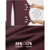 imagebaleaf Womens Wide Leg Travel Stretch Dress Pants Yoga High Waist with Pockets Casual Work SweatpantsWine Red