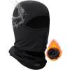 imagebaleaf Balaclava Ski Mask Winter Water Resistant Face Mask for Men Women Cold Weather Gear Skiing Snowboarding Neck GaiterBlack