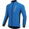 imagebaleaf Mens Winter Cycling Jackets Water Resistant Thermal Running Softshell Jacket Warm Cold Weather Pockets06nautical Blue