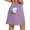imagebaleaf Womens 18quot Golf Skorts Skirts Knee Length Athletic Tennis Skort Modest Long Casual with Pockets SoftPurple