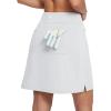 imagebaleaf Womens 18quot Golf Skorts Skirts Knee Length Athletic Tennis Skort Modest Long Casual with Pockets SoftWhite