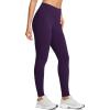 imagebaleaf Womens Fleece Lined Leggings Water Resistant Thermal Winter Warm Tights High Waisted with Pockets Running GearDark Purpleone Pocket27