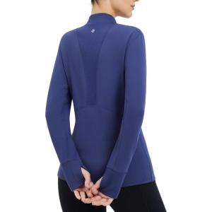 imagebaleaf Thermal Long Sleeve Shirts for Women Turtleneck Tops Fleece Lined Base Layer with Thumb Hole Cold Weather Winter GearNavy Blue