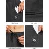 imagebaleaf Mens Sweatpants Yoga Lounge Cotton Pajama Pants Casual Open Bottom Straight Leg Stretchy Sweat Pants with PocketsBblackCharcoal
